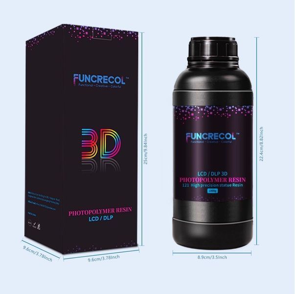 Фотополімерна смола з підвищеною міцністю Funcreol 102 Tough Resin (сіра, 1000 г)