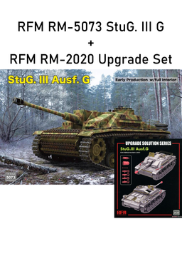 Збірна модель 1/35 StuG.III Ausf.G з повним інтер'єром + набір апгрейду, RFM RM-5073