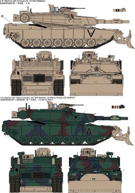 Збірна модель 1/35 M1A1 FEP Abrams з бульдозерним відвалом, RFM RM-5048