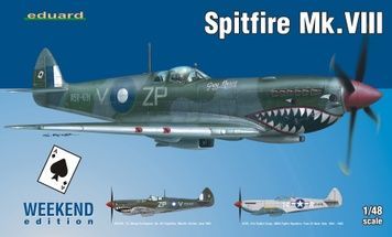 Збірна модель 1/48 Spitfire Mk.VIII (Weekend Edition) + ремені VModels 48007, Eduard 84139