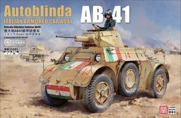 Збірна модель 1/35 Autoblinda AB41 італійський бронеавтомобіль, LANMO Model MM35005