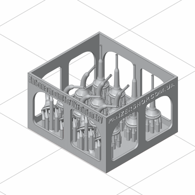 Основи антени Р-123 для бронетехніки СРСР/України в 1/35 (16 шт) 3D друк, Panzershop 35A002