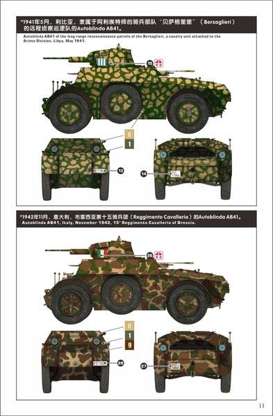 Збірна модель 1/35 Autoblinda AB41 італійський бронеавтомобіль, LANMO Model MM35005