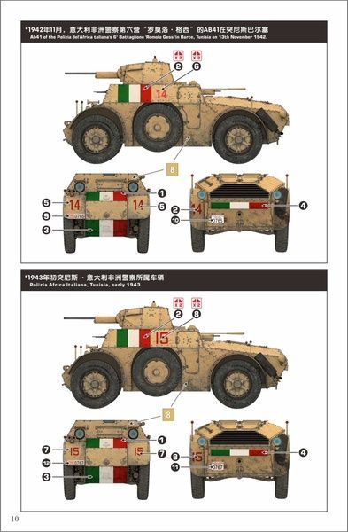 Збірна модель 1/35 Autoblinda AB41 італійський бронеавтомобіль, LANMO Model MM35005