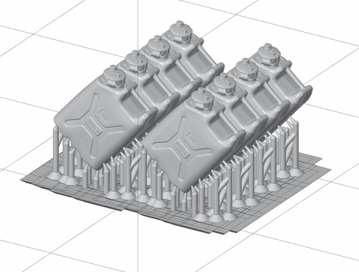 Каністри для води США 20л сучасні Scepter в 1/35, 8 штук (3D друк), Panzershop 35A009