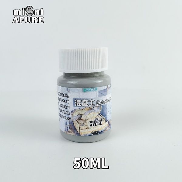 Текстурна фарба з ефектом бетону (Concrete Texture Paint), 50 мл, Mini Afure