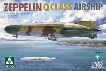 Збірна модель 1/350 Дирижабль Zeppelin Q Class, Takom 6003