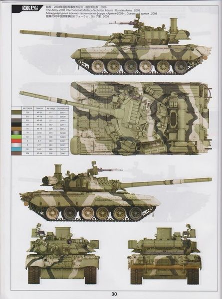 Збірна модель 1/35 Т-80У основний бойовий танк + 2 набори обвісу із смоли, RPG Model 35001B