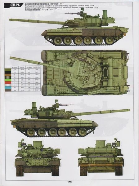 Збірна модель 1/35 Т-80У основний бойовий танк + 2 набори обвісу із смоли, RPG Model 35001B