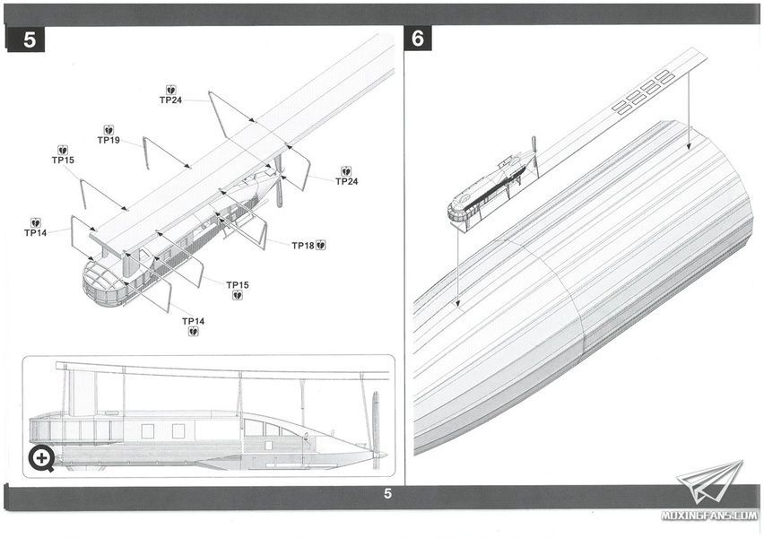 Збірна модель 1/350 Дирижабль Zeppelin Q Class, Takom 6003