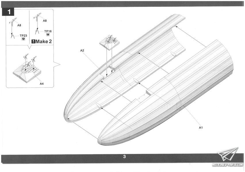Збірна модель 1/350 Дирижабль Zeppelin Q Class, Takom 6003