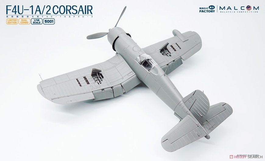 Збірна модель 1/48 Vought F4U-1A/2 Corsair винищувач (2 моделі в наборі), Magic Factory 5001