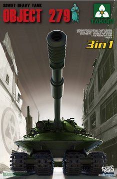 Збірна модель 1/35 Об'єкт 279 радянський важкий танк (3 в 1), Takom 2001