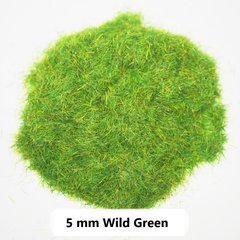 Трава (флок) 5мм - дика зелена трава (Wild Green) Storm Creation G5002 (30г)