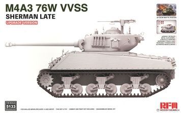 Збірна модель 1/35 M4A3 76W VVSS Sherman пізнього випуску (покращена версія), RFM RM-5133