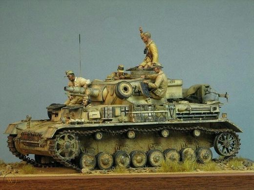 Набір фігур німецького танкового екіпажу, DAK, Північна Африка 1942-43 рр. (5 фігур) в 1/35, T52