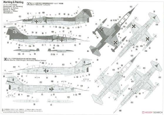 Збірна модель 1/48 TF-104G Starfighter [Luftwaffe/Italian Air Force Trainer], Hasegawa 07240