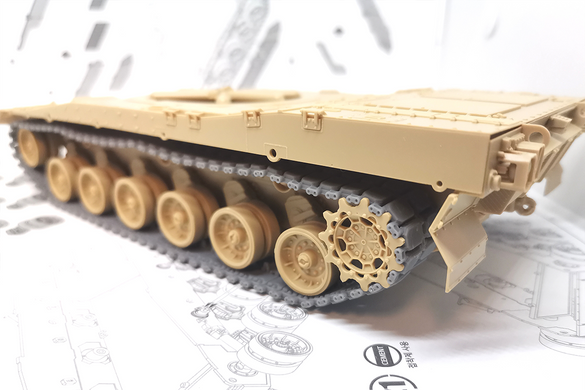 Траки типу T-158 для M1A1/M1A2 Abrams, K2 Black Panther (3D друк) в 1/35, TPW
