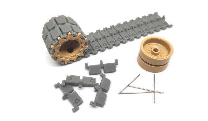 Траки типу T-158 для M1A1/M1A2 Abrams, K2 Black Panther (3D друк) в 1/35, TPW