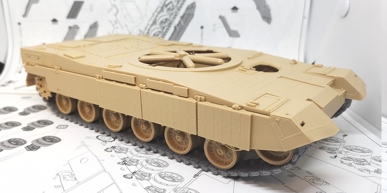 Траки типу T-158 для M1A1/M1A2 Abrams, K2 Black Panther (3D друк) в 1/35, TPW
