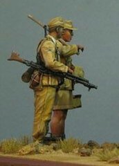 T4 1/35 Набір фігур німецьких піхотинців, DAK, Північна Африка 1942-43 рр. (2 фігури)