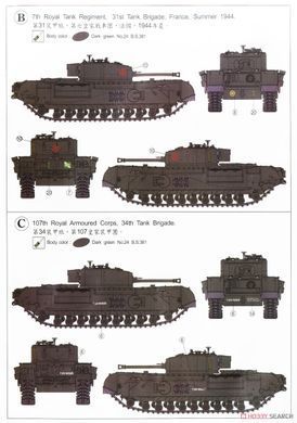 Збірна модель 1/35 Churchill Mk.VII британський важкий піхотний танк, AFV Club AF35324