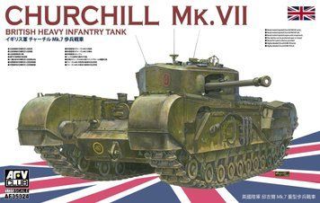 Збірна модель 1/35 Churchill Mk.VII британський важкий піхотний танк, AFV Club AF35324