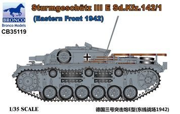 Збірна модель 1/35 StuG.III Ausf. E (Sd.Kfz. 142/1) Східний фронт, 1942 р., Bronco CB35119