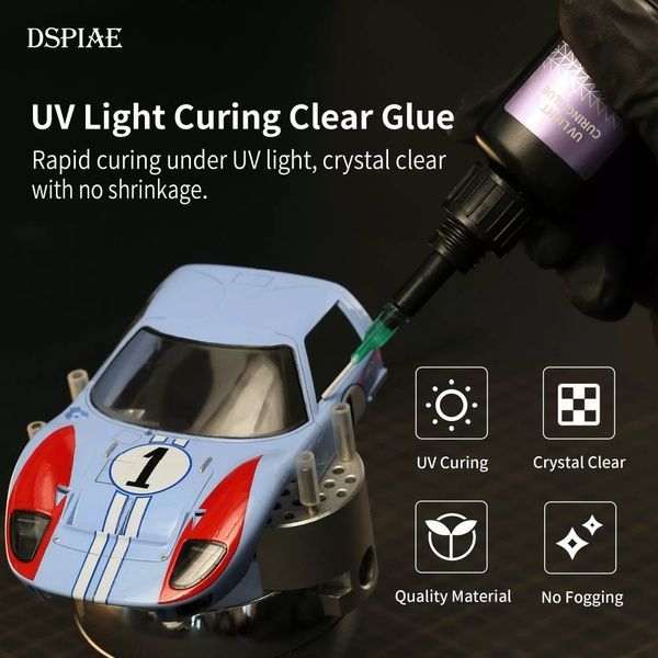 Клей прозорий фотополімерний (ультрафіолетовий) DSPIAE UV-GS (20 г)