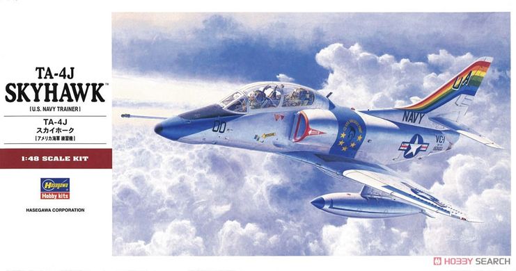 Збірна модель 1/48 TA-4J Skyhawk + Катапультні крісла Quickboost 48496 (2 шт), Hasegawa 07243