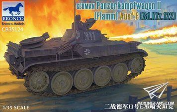 Збірна модель 1/35 Panzerkampfwagen II (Flamm) Ausf.E, Bronco CB35124