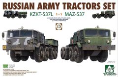 Takom 5003 1/72 Набір з двох тягачів КЗКТ-537Л та МАЗ-537 (дві моделі в одному наборі)