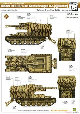 Збірна модель 1/35 10,5 cm LeFH - 18/4 auf Geschutzwagen Lr.S.(f)(Becker) з металевими траками, Panda PH35037