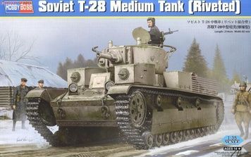Збірна модель 1/35 радянський танк Т-28 з клепаним корпусом (ранній тип), Hobby Boss 83853