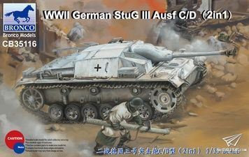 Збірна модель 1/35 StuG.III Ausf.C/D (SdKfz 142), Bronco CB35116