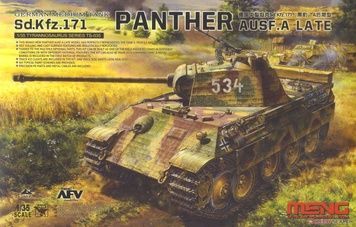 Збірна модель 1/35 Panther Ausf.A пізніх випусків, Meng TS-035