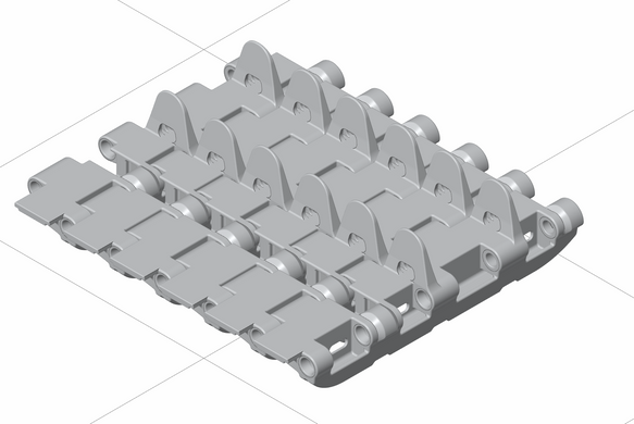 Траки для Tiger Ausf.E (ранні) Kgs 63/725/130 (3D друк), Panzershop 35T003