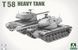 Збірна модель 1/35 T58 американський дослідний важкий танк, Takom 2204
