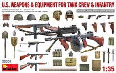 Зброя та екіпірування для танкового екіпажу та піхоти США ДСВ у 1/35, MiniArt 35334