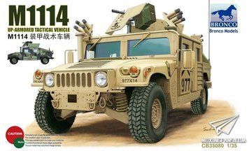 Збірна модель 1/35 HMMWV M1114 Up-Armored Tactical Vehicle броньований автомобіль, Bronco CB35080