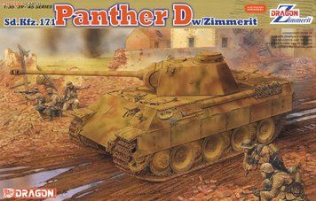 Збірна модель 1/35 Sd.Kfz.171 Panther D з циммеритом, Dragon 6428