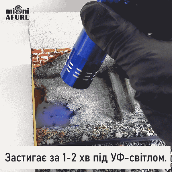 Рідина для імітації води на діорамах - ультрафіолетова (50 мл), Mini Afure