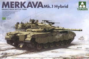 Збірна модель 1/35 Merkava Mk.1 Hybrid ізраїльський ОБТ, Takom 2079