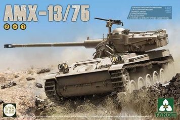 Збірна модель 1/35 AMX-13/75 (2 в 1), Takom 2036