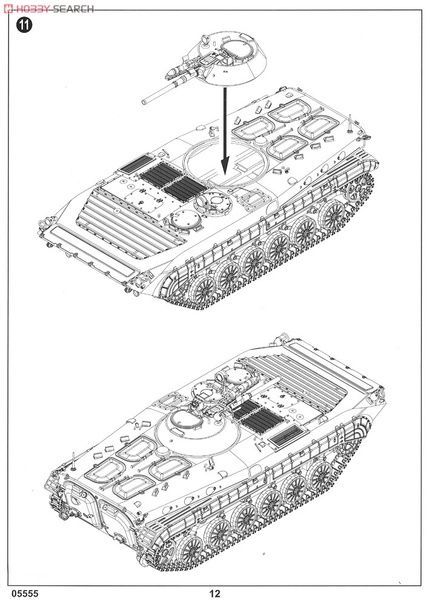 Збірна модель 1/35 БМП-1 бойова машина піхоти, Trumpeter 05555
