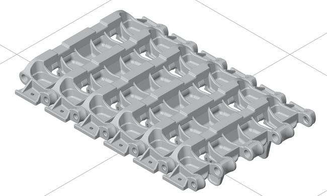 Траки для Panther Ausf.D Kgs 64/660/150 в 1/35 (3D друк), Panzershop 35T005