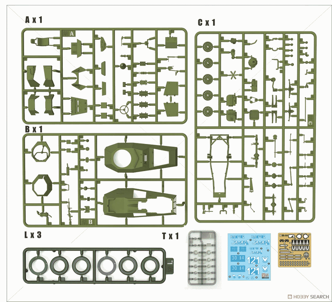 Збірна модель 1/35 БА-64Б радянський легкий бронеавтомобіль, LANMO Model MM35003