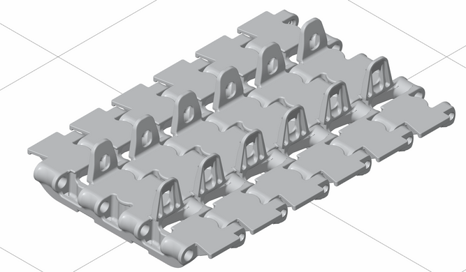 Траки для Panther Ausf.D Kgs 64/660/150 в 1/35 (3D друк), Panzershop 35T005