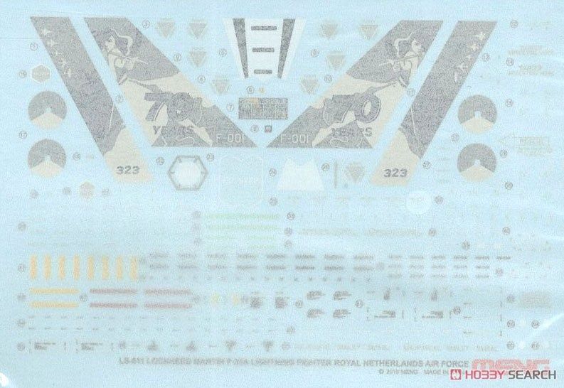 Збірна модель 1/48 Lockheed Martin F-35A Lightning II винищувач-бомбардувальник ПС Нідерландів, Meng LS-011