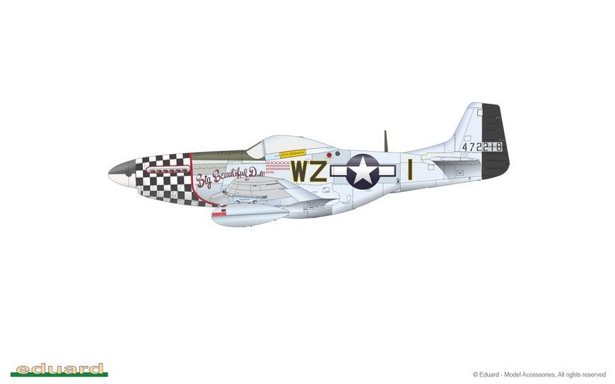Збірна модель 1/48 P-51D Mustang (ProfiPACK), Eduard 82102